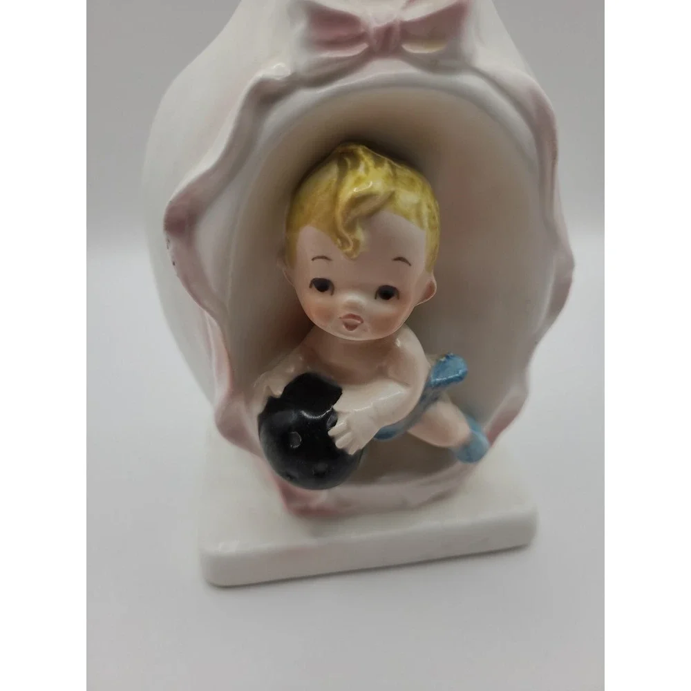 1960s Vintage Rare Bowling Baby‎ Planter Flower Planter